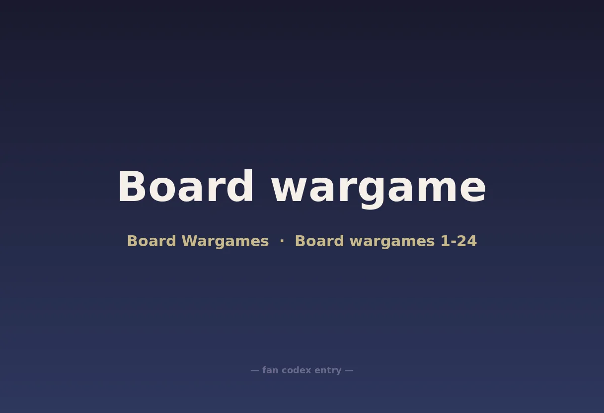 Board wargame